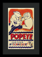 Popeye Technicolor - Framed Print
