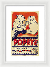 Popeye Technicolor - Framed Print