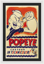 Popeye Technicolor - Framed Print