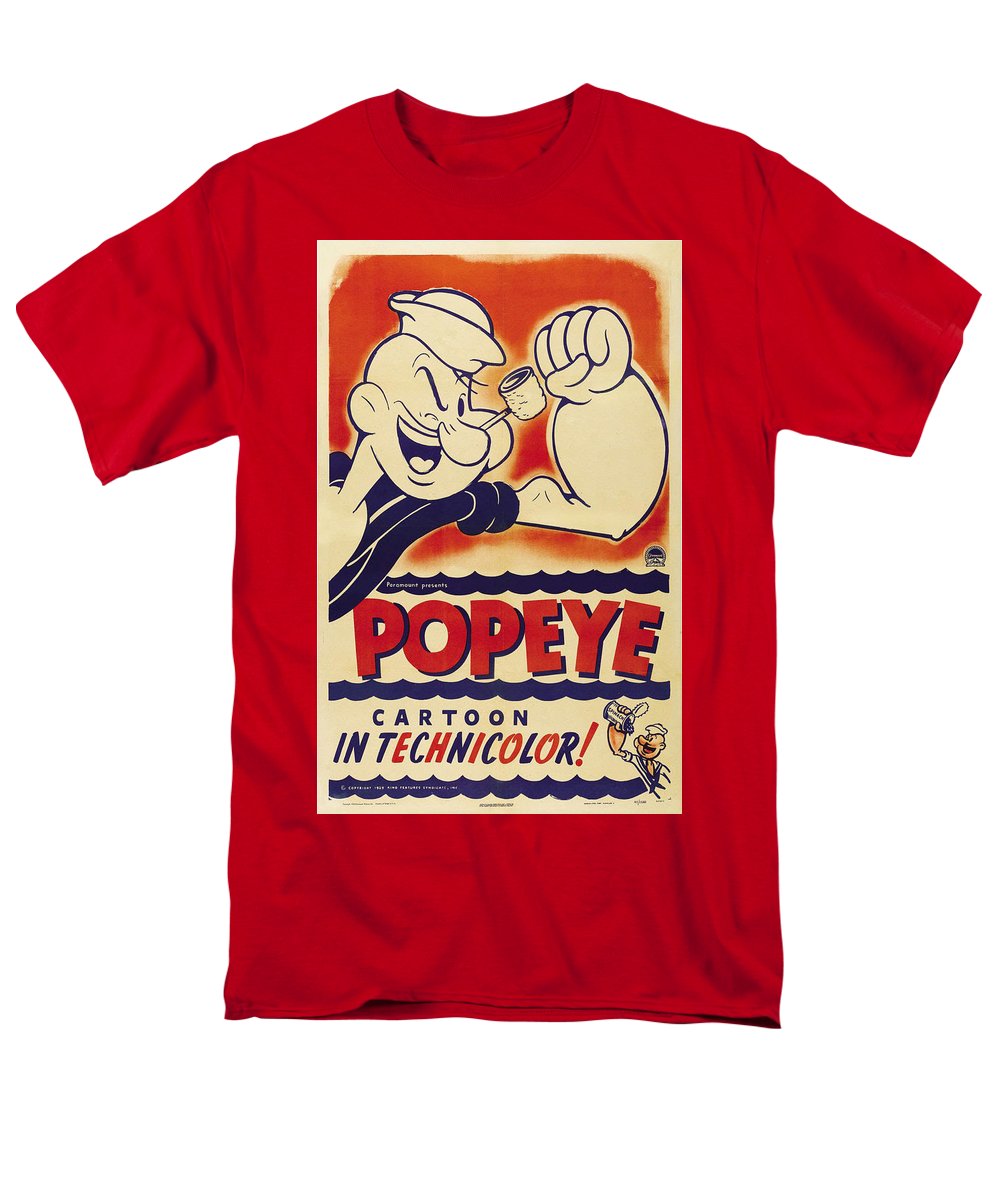 Popeye Technicolor - Men's T-Shirt  (Regular Fit)