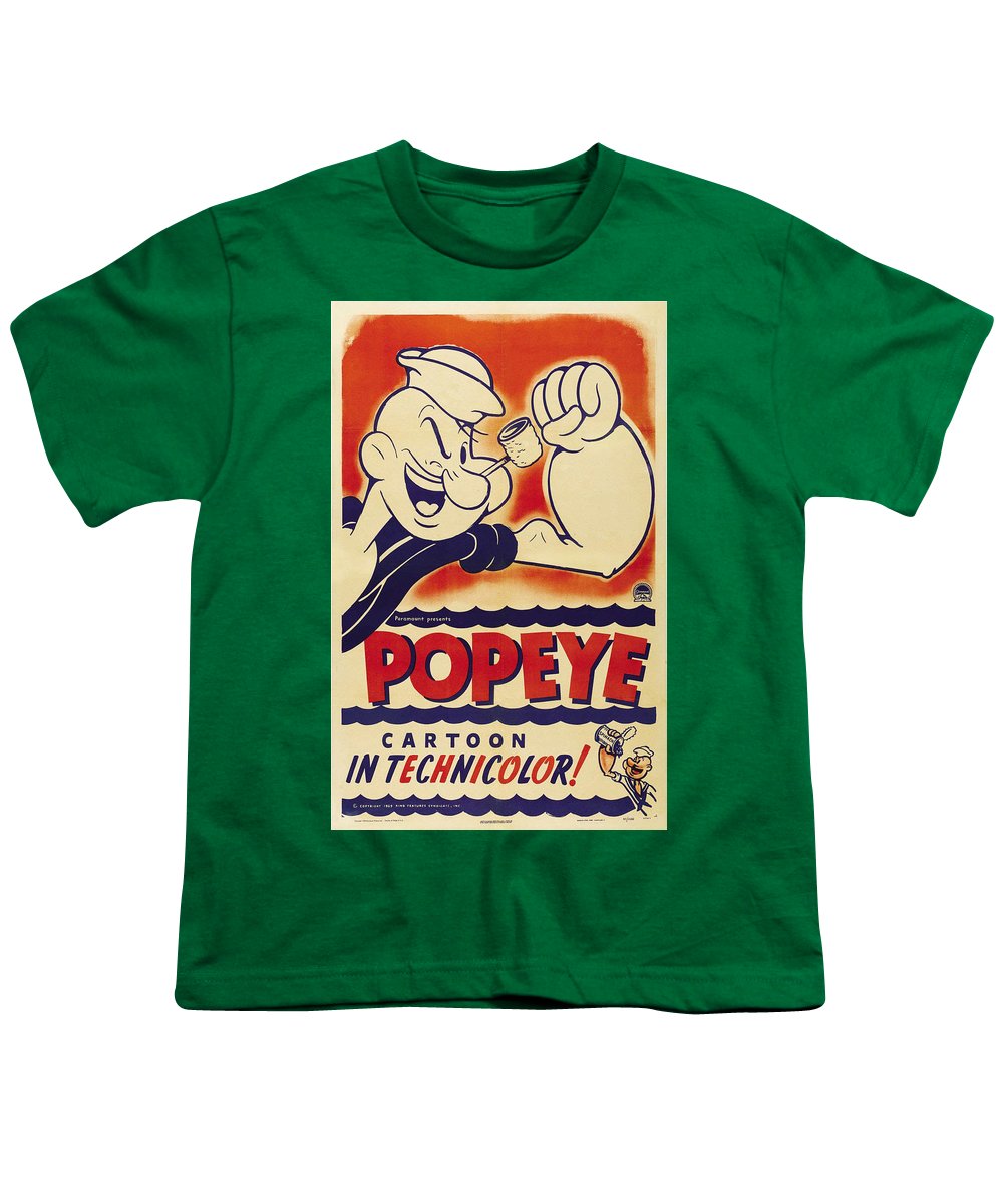 Popeye Technicolor - Youth T-Shirt – Rubino Creative Fine Art