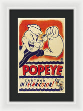 Popeye Technicolor - Framed Print