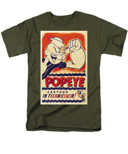 Popeye Technicolor - Men's T-Shirt  (Regular Fit)