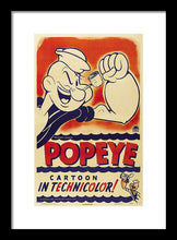Popeye Technicolor - Framed Print