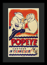 Popeye Technicolor - Framed Print