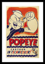 Popeye Technicolor - Framed Print