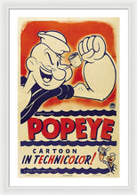 Popeye Technicolor - Framed Print