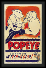 Popeye Technicolor - Framed Print