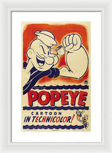 Popeye Technicolor - Framed Print