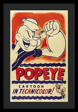 Popeye Technicolor - Framed Print