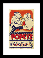 Popeye Technicolor - Framed Print