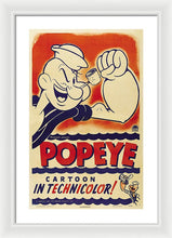 Popeye Technicolor - Framed Print