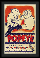 Popeye Technicolor - Framed Print