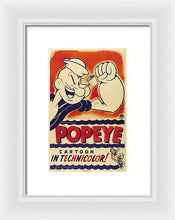 Popeye Technicolor - Framed Print