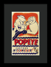 Popeye Technicolor - Framed Print