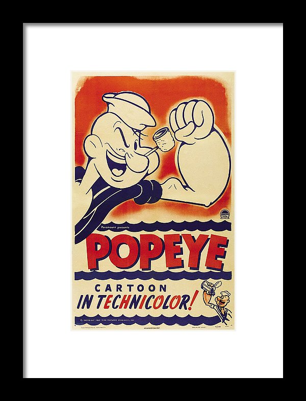 Popeye Technicolor - Framed Print