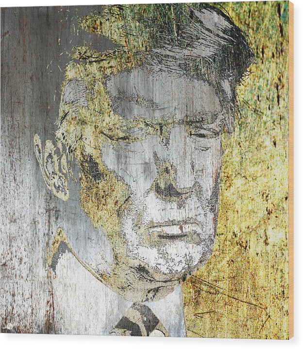 President Donald Trump  - Wood Print