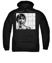 Psycho By Alfred Hitchcock, With Janet Leigh Shower Scene H Black And White - Sweatshirt