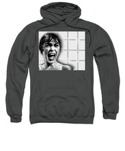 Psycho By Alfred Hitchcock, With Janet Leigh Shower Scene H Black And White - Sweatshirt