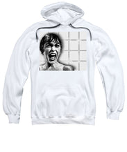 Psycho By Alfred Hitchcock, With Janet Leigh Shower Scene H Black And White - Sweatshirt