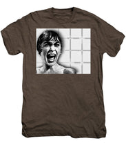 Psycho By Alfred Hitchcock, With Janet Leigh Shower Scene H Black And White - Men's Premium T-Shirt