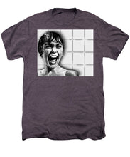 Psycho By Alfred Hitchcock, With Janet Leigh Shower Scene H Black And White - Men's Premium T-Shirt