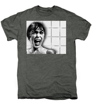 Psycho By Alfred Hitchcock, With Janet Leigh Shower Scene H Black And White - Men's Premium T-Shirt