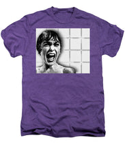 Psycho By Alfred Hitchcock, With Janet Leigh Shower Scene H Black And White - Men's Premium T-Shirt