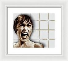 Psycho By Alfred Hitchcock, With Janet Leigh Shower Scene H Color - Framed Print