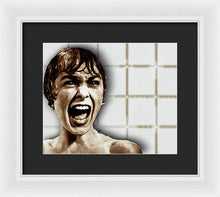Psycho By Alfred Hitchcock, With Janet Leigh Shower Scene H Color - Framed Print