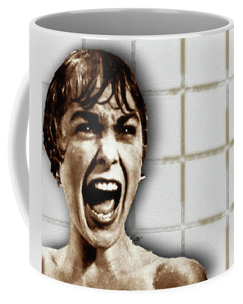 Psycho By Alfred Hitchcock, With Janet Leigh Shower Scene H Color - Mug