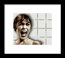 Psycho By Alfred Hitchcock, With Janet Leigh Shower Scene H Color - Framed Print