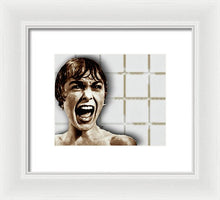 Psycho By Alfred Hitchcock, With Janet Leigh Shower Scene H Color - Framed Print