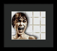 Psycho By Alfred Hitchcock, With Janet Leigh Shower Scene H Color - Framed Print