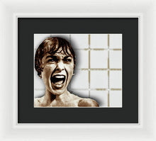 Psycho By Alfred Hitchcock, With Janet Leigh Shower Scene H Color - Framed Print