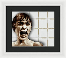 Psycho By Alfred Hitchcock, With Janet Leigh Shower Scene H Color - Framed Print