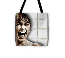 Psycho By Alfred Hitchcock, With Janet Leigh Shower Scene H Color - Tote Bag