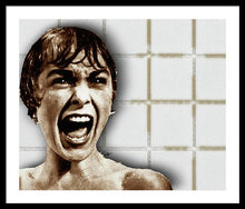 Psycho By Alfred Hitchcock, With Janet Leigh Shower Scene H Color - Framed Print