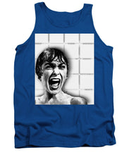 Psycho By Alfred Hitchcock, With Janet Leigh Shower Scene V Black And White - Tank Top