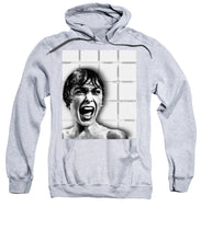 Psycho By Alfred Hitchcock, With Janet Leigh Shower Scene V Black And White - Sweatshirt