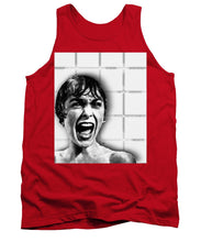Psycho By Alfred Hitchcock, With Janet Leigh Shower Scene V Black And White - Tank Top