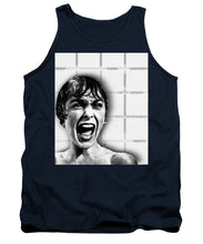 Psycho By Alfred Hitchcock, With Janet Leigh Shower Scene V Black And White - Tank Top