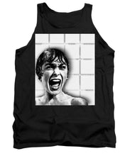Psycho By Alfred Hitchcock, With Janet Leigh Shower Scene V Black And White - Tank Top
