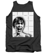 Psycho By Alfred Hitchcock, With Janet Leigh Shower Scene V Black And White - Tank Top