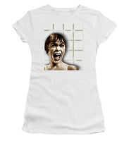 Psycho By Alfred Hitchcock, With Janet Leigh Shower Scene V Color - Women's T-Shirt (Athletic Fit)