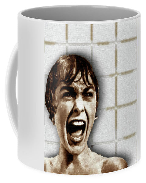 Psycho By Alfred Hitchcock, With Janet Leigh Shower Scene V Color - Mug