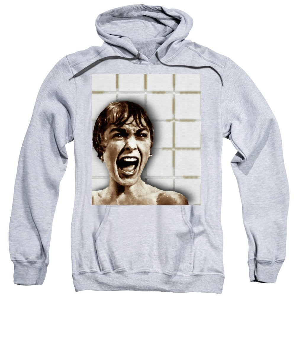 Psycho By Alfred Hitchcock, With Janet Leigh Shower Scene V Color - Sweatshirt