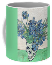 Punk Van Gogh Irises Skull - Mug