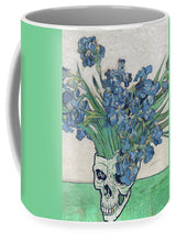 Punk Van Gogh Irises Skull - Mug
