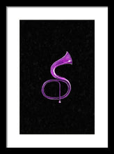 Purple Italian Basso - Framed Print